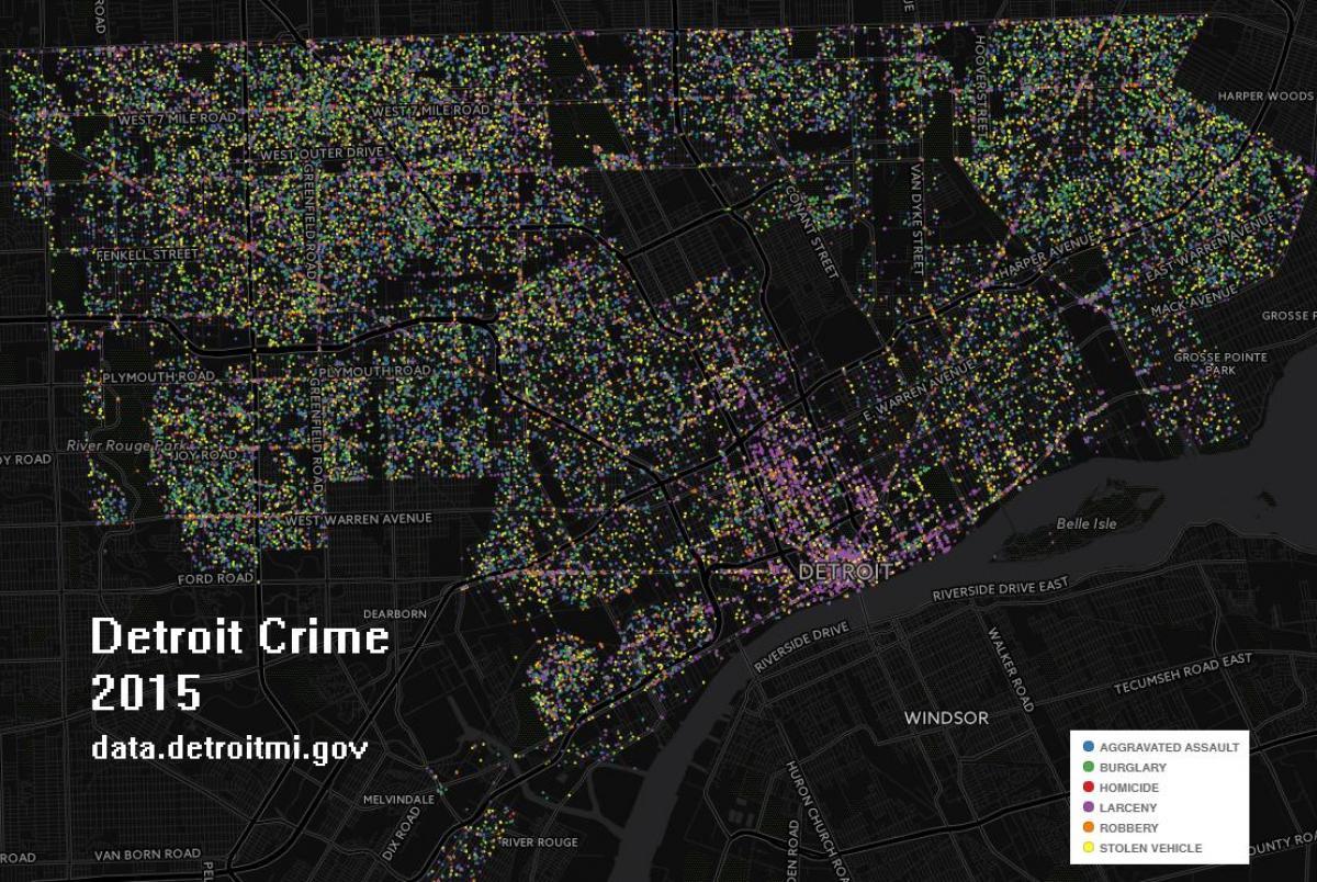 Detroit kriminala karti